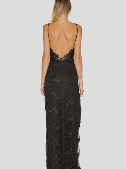 Motel Jay Gown - Black