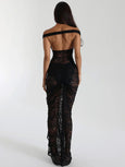 lace birthday dress black 