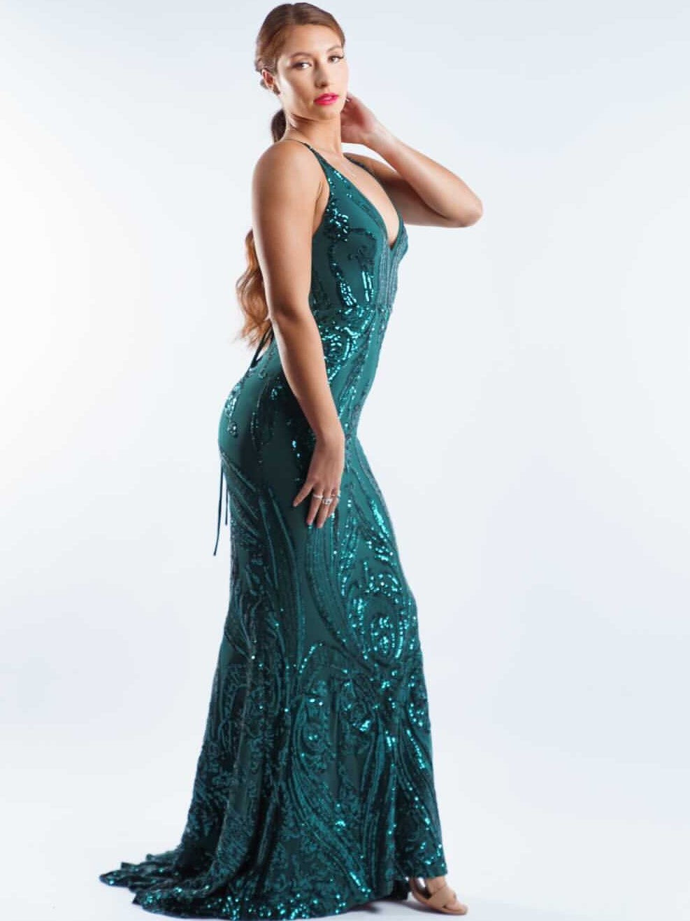 Ciara Gown - Emerald